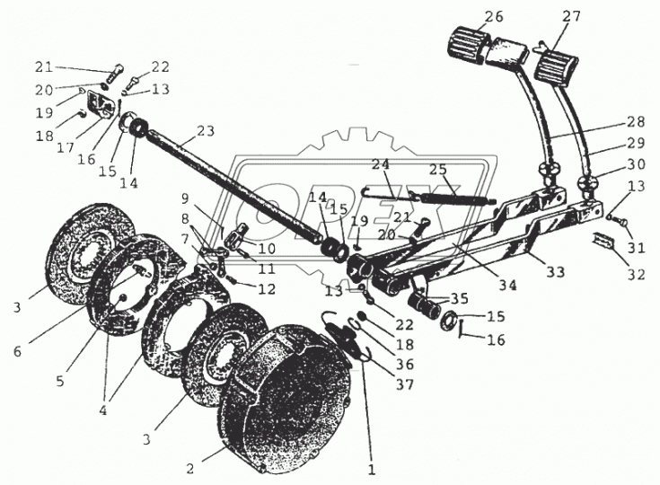 80-3503120 Рычаг L=650 МТЗ-80,82 МТЗ РУП